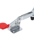 Heavy Duty Horizontal Toggle Clamp, Rock Solid 68Kg Clamping Power For Woodworking And Equipment Installations, Durable Iron Body With Comfortable Plastic Handle, Stable Hold And Quick Setup For Fast Projects, red handle