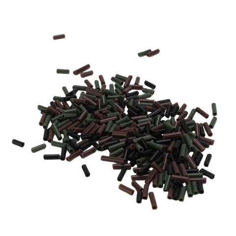 Top Shelf Copper Wire Rope Tube Connectors For Serious Angler Leader Rigging Saltwater Trolling And Bottom Fishing Crimp Sleeves, bulk 300 pcs mixed colors.