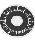 200 Pack Dial Plate Aluminum Alloy Round Scale Plates 0 To 100 For Potentiometers And Industrial Control Equipment, 40mm Outer Diameter, 10mm Inner Hole, 0.5mm Thick, RV24YN 20S WH118 Compatible black round 0-100 scale plate