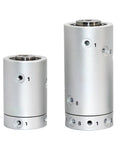 Slick Heavy Duty No Sweat Swap Rotary Joint for Pneumatic Air Cylinders Mqr Metal Seal Industrial Part Mqrf16 M5, two metal rotary joints.