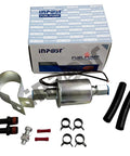 Electric Fuel Pump In Line 5 Psi To 9 Psi Three Eighths Inch Line 30 GPH Universal Replacement E8090 with installation parts