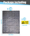 Open Top Antistatic Bags Set, 20 Large ESD Bags 12x16in And 30x40cm With Antistatic Labels, high temperature PET aluminum film