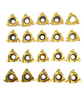 Pro Grade 60 Degree Threading Inserts Set For CNC Lathe, Universal 16ER AG60 And 16IR AG60 Carbide Cutting Inserts, 20 Pieces