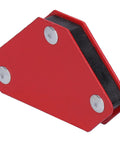 Super Cool Mtlavishness Welding Magnet Set With 10 Pcs Multi Angle Fixed Soldering Tools Featuring 45 90 And 135 Degree Angles showing a durable red magnet.
