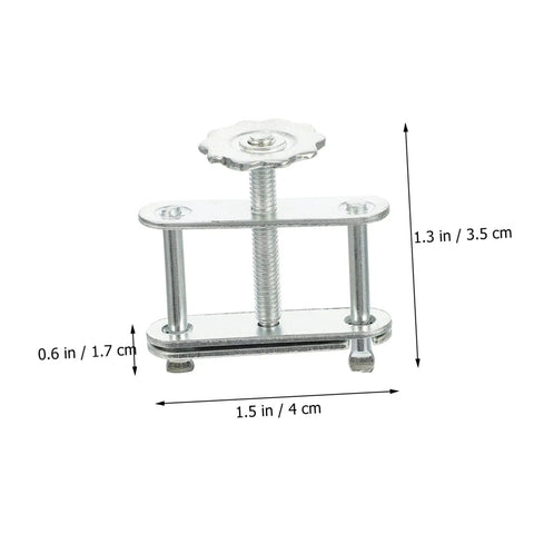 10 Pack Adjustable Swivel Flow Control Tubing Clamps With Spiral Screw Handle Flatjaw Pinch Clips Water Stopper Clips shown in metal