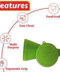 Chicken Powder Duster With Puff Food Grade Dusting Dispenser For Coops And Plants Easy Clean Green Precise Mess Free application