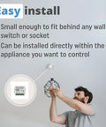 Single Channel Zigbee Smart Relay Switch Module For 12V 24V DC And 100 240V AC With Tuya Smart Life App Compatibility, Works With Alexa Google Home And Hubitat, Dry Contact Output, Great For DIY Garage Door Opener And Home Automation, compact wall switch install