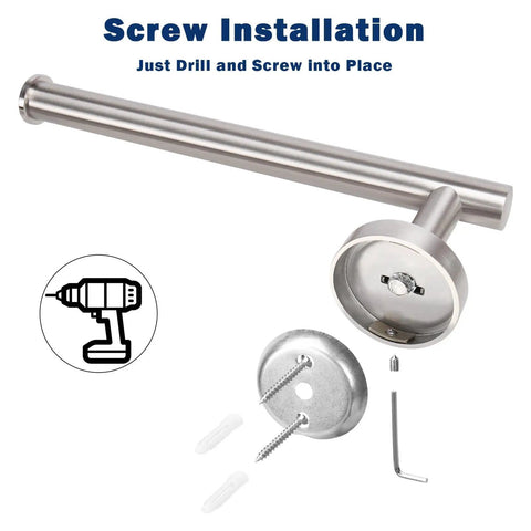 Rustproof 9 Inch Stainless Steel Towel Bar For Bathroom Wall Mounted Hand Towel Holder Ring Beefed Up Thick Design Brushed Nickel