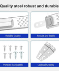 Hella Tough Rock Solid 24 Inch Dishwasher Mounting Kit For Granite And Quartz Countertops Fits Whirlpool Kitchenaid Maytag includes steel parts and screws.