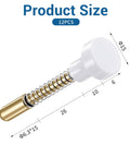 Top Rated 12 Pack Window Screen Replacement Plunger Pins And High Grade Spring Clips Repair Kit with measurements and design details.