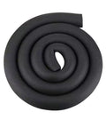 Coiled black Pipe Insulation Tubing One Quarter By Three Eighths Inch, Six Foot Foam Shield For Water Pipes, EPDM Fire Resistant