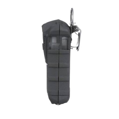 Side view of 4XR Multigas Detector Portable Handheld Gas Monitor With LEL O2 H2S CO Sensing, built tough charcoal finish
