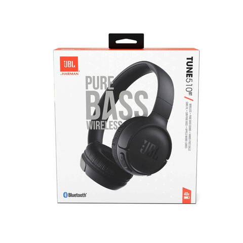 Wireless Bluetooth Cans With Up To 40 Hours Battery, Built-In Microphone For Calls, Foldable And Ultra Comfortable, Black packaging