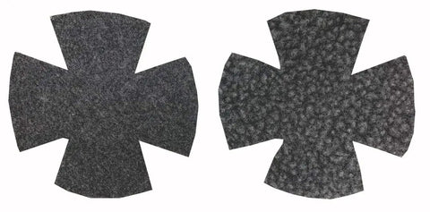 Plush felt liners for Hella Tough Galvanized Bird Nest Set, featuring two grey pads for canaries and finches.