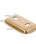 Towel Rack Mounting Hardware Kit For Stainless Steel Bracket Replacement Parts brass plated bracket with dimensions