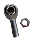 Hard Core Chromoly Steel Male Rod Ends M20 X 1.5 Two Piece Set includes a rod end joint and lock nut for truck upgrades.