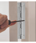 Installing Rotating Concealed Hinges Set for Doors and Cabinets 2 Pieces Heavy Duty 6 Inch Silver Piano Cabinet Door Butt Hinges
