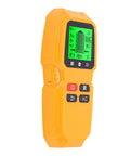 Stud Finder Wall Scanner Wood Metal Beam AC Wire Detector in yellow with LCD display for detecting studs and wires.