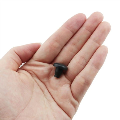 20 Pack Black Stem Bumpers Heavy Duty Furniture Sliders Smooth Glide Floor Protectors For Swivel Chairs And Stools 7Mm Hole in hand