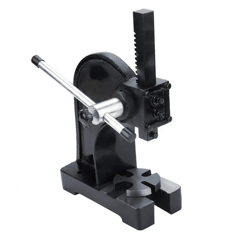 Straight Shooting 1 Ton Manual Desktop Punch Press And Arbor Press Tool Built From Heavy Duty Carbon Steel For Hassle Free Riveting And Bearing Installation A Rock Solid Workshop Beast That Gets The Job Done Right