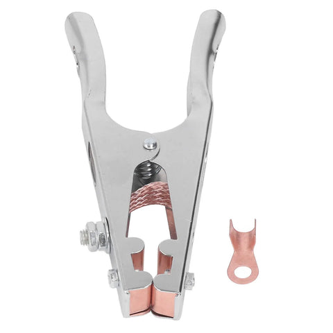 Heavy Duty 800A Earth Clamp For Welding Jobs With Copper Jaw Grip, Industrial Grade Ground Cable Connector, copper jaw grip.