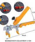 Pro Tile Leveling Kit With 1200 Clips 400 Reusable Wedges And Pliers For One Eighth Inch Gap highlighted pliers dimensions