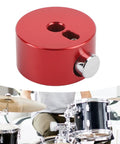 Arrow Storage Case Cap For Cymbals Aluminum Alloy 40mm Secure Fixation Drum Hardware With Quick Install Easy Cymbal Mounts And Stand Parts For Drum Sets And Percussion Red, red aluminum cymbal mount cap on drum kit
