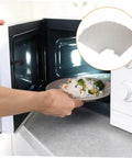 Using Six Pack Microwave Mica Sheets Waveguide Cover Heat Resistant Insulation Pads in microwave with food