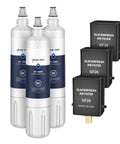 Must Have Replacement Water Filter And Air Purification Cartridge Bundle For Sub Zero Refrigerators Fits 4204490 4290510 7042798 And 7007067 3 Plus 3 Keeps Ice Tasting Fresh, Reduces Odors, Easy Swap