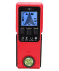 FTVOGUE Wall Stud Finder with Metal Wood AC Wire Detection, Handheld, red device showing live detection screen