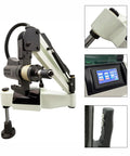 Be lockery 220V Universal Electric Tapping Machine With Touch Screen for M3 to M20 Thread Making showing drill head and control panel.