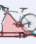 Indoor Bike Trainer Stand For Home Cycling Heavy Duty Aluminum Alloy Frame with bike on detachable training platform