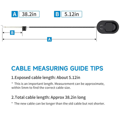 Heavy Duty Recliner Handle And Pull Cable Kit For Repairing Worn Out Sofas And Sectionals With No Sweat Setup and Sweet Smooth Glide, 38.2in cable.
