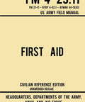 Cover of Emergency First Aid Field Manual Civilian Reference Edition Unabridged Guide To Military Style First Aid Skills And Procedures.