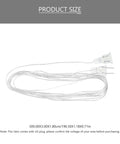 Clear Extension Cord Invisible Indoor Outdoor Light Extender 16 Feet Flexible Cord For LED Strips And Curtain Lights Multi Pack