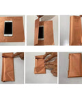 Real Talk Copper Faraday Fabric For EMI Shielding Gold Color Blocking Cloth wrapping phone for RF and LF protection demonstration