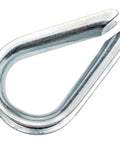Heavy Duty Galvanized Steel Wire Rope Thimble, 5/16-inch, designed to reinforce loops and prevent fraying in rigging.