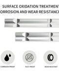 Magnetic Aluminum Vise Jaws Set With Soft Protectors, corrosion and wear-resistant design, 4 to 8 inches, shown in metal detail view