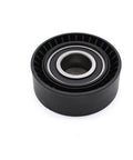 Premium Serpentine Belt Tensioner Idler Pulley Timing Kit Replaces OEM 11281427252 Vkm38004 For BMW 323Ci 325Ci 325I 328Ci 330Xi M3 Engine Drive Systems To Slash Noise And Stop That Crazy Squeak Today black pulley bearing close-up