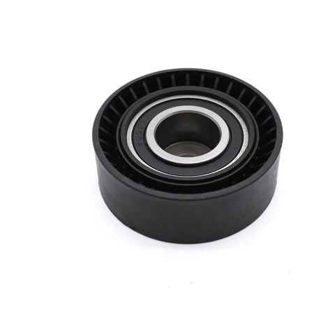 Premium Serpentine Belt Tensioner Idler Pulley Timing Kit Replaces OEM 11281427252 Vkm38004 For BMW 323Ci 325Ci 325I 328Ci 330Xi M3 Engine Drive Systems To Slash Noise And Stop That Crazy Squeak Today black pulley bearing close-up