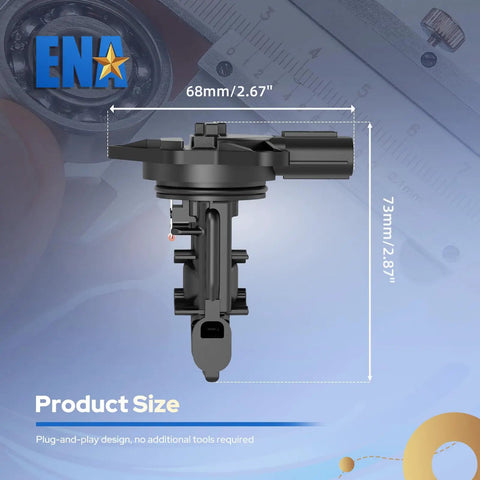 Side view of Mass Air Flow Sensor MAF For Honda Accord CR V Civic Acura RDX 2016 2020 Replacement Fits 1.5L And 2.0L Engines