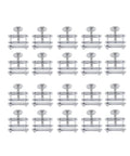 Set Of 20 Flow Control Pipe Clamps Water Stop Clamps Hose Fixing Clips With Swivel Screws For Lab Experiments Teaching