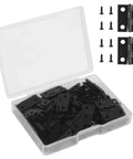 Tiny 18x15mm Wooden Box Hinges Set With 200 Screws For DIY Jewelry Boxes Black Small Folding Butt Hinges Retro Style Hardware