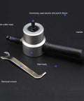 Double Head Sheet Metal Nibbler Cutter Multi Tool for Straight Lines Curves and Arcs with wrench