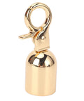 10 Pack Top Shelf Gold Rope End Snap Hooks, No Sweat Zinc Alloy Fastener Set With Screws, Heavy Duty bell-shaped hook
