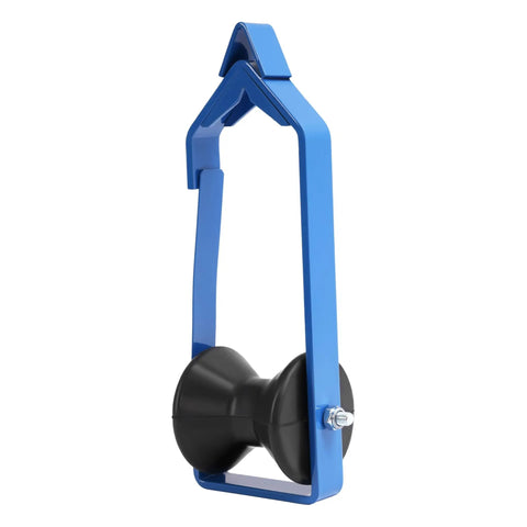 4 Pack Universal Cable Roller 3 Inch Diameter For Fiber Optic And Aerial Cables Workhorse Tool In Steel And Plastic Powder Coated Blue