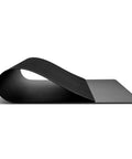 Side view of Leather Desk Blotter Pad 17 By 12 Inches Flat Non Slip Waterproof Black With Velvet Back Non Glare Surface