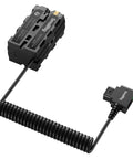 D Tap To Dual Sided NP-F Dummy Battery With USB-C Port And DC Output LED Display, Powers Monitors And Wireless Transmitters On NP-FZ100
