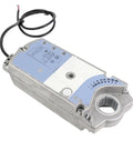 Rock Solid Rotary Air Damper Actuator For HVAC Ventilation AC 24V Three Position Drive With 35Nm Torque And Fast 150S Response on a gray background.