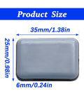24 Piece Self-Adhesive Teflon Furniture Sliders Set That Make Moving Furniture A Breeze, Rectangle 35x25mm size detail